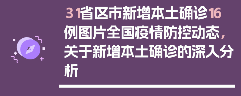 31省区市新增本土确诊16例图片全国疫情防控动态，关于新增本土确诊的深入分析